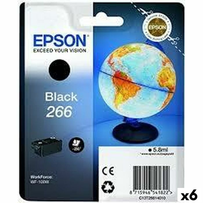 Cartucho de Tinta Original Epson WF-100W Negro (6 Unidades) Cartucho de Tinta Original Epson WF-100W Negro (6 Unidades)