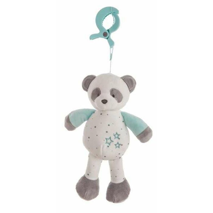 Pinza baby panda agua marina sonajero 25cm