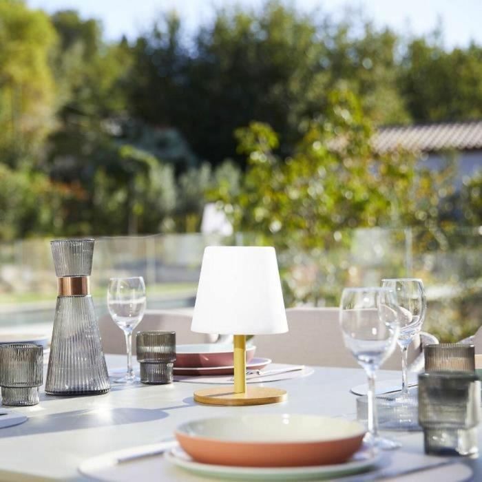 Lumisky STANDY MINI WOOD Lámpara de Mesa Inalámbrica LUM3760093545495, 25 cm, Base Bambú Natural, LED Blanco Cálido y Blanco 4