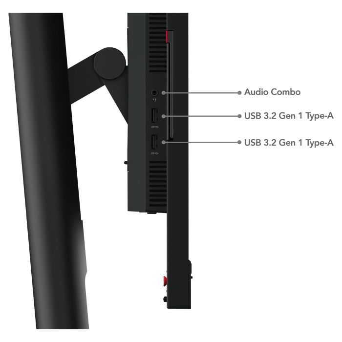 Lenovo ThinkVision T24mv-30 Monitor 23.8" 1920x1080 FHD IPS 75Hz 4ms HDMI DP USB-C Altavoces Negro