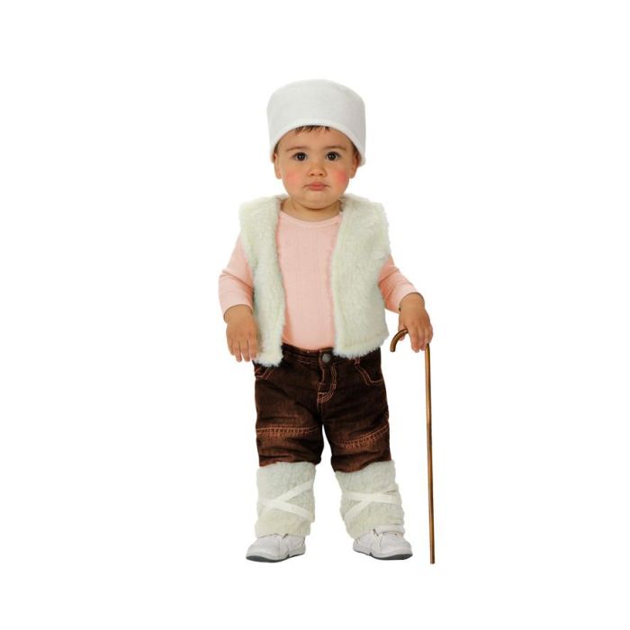 Disfraz Pastor Bebé Pesebre Navidad para Niño 6-12 Meses - Blanco Disfraz Pastor Bebé Pesebre Navidad para Niño 6-12 Meses - Blanco