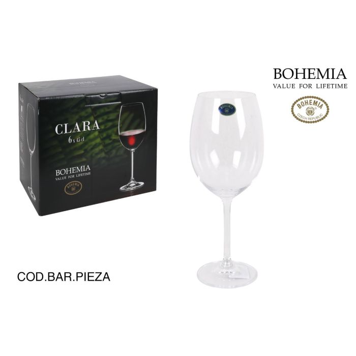 Bohemia Set 6 Copas de Vino Clara 450cc (4 Cajas) 0 Bohemia Set 6 Copas de Vino Clara 450cc (4 Cajas) 0