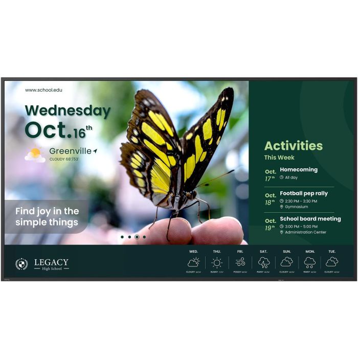 BenQ ST4304 Pantalla Profesional 43" Android 14 UHD 4K 350nits 2xHDMI Señalización Digital