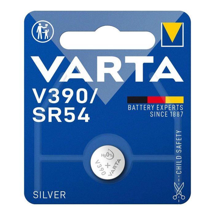 Varta V390 SR54 Pila Botón Óxido de Plata 1.55V Ø11.6 x 3.05 mm 1 uds Blister Varta V390 SR54 Pila Botón Óxido de Plata 1.55V Ø11.6 x 3.05 mm 1 uds Blister