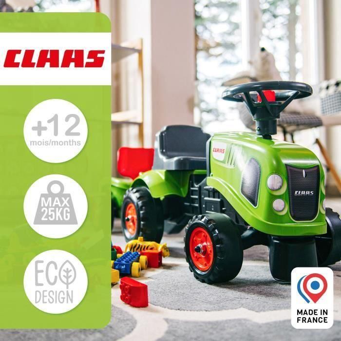 FALK - 212C - Tractor porta tractor Claas con remolque, pala y rastrillo 2 FALK - 212C - Tractor porta tractor Claas con remolque, pala y rastrillo 2
