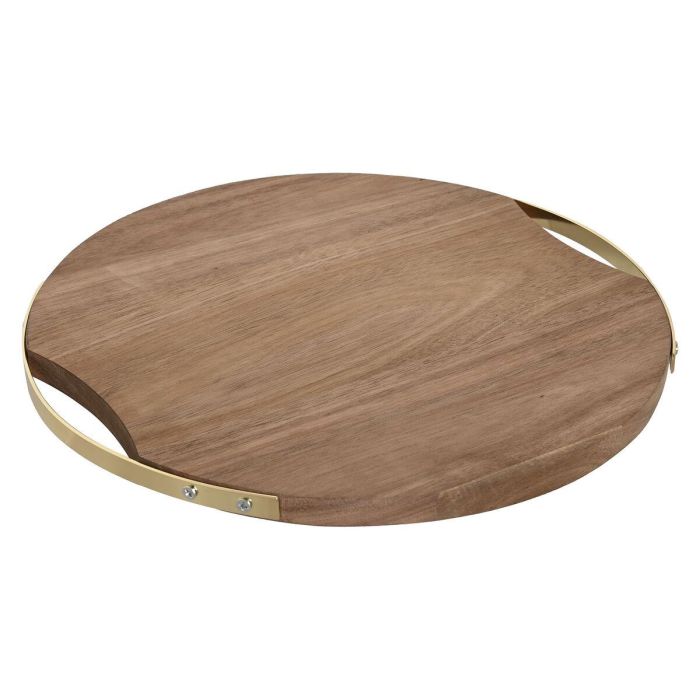 Tabla Cortar Basicos DKD Home Decor Natural Dorado 31.3 x 1.4 x 32.3 cm