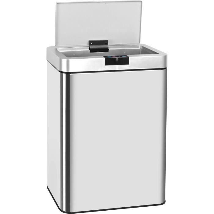 COCINA MOVE Cubo de basura automático DAYTONA - 60L - Acero inoxidable con fleje 1