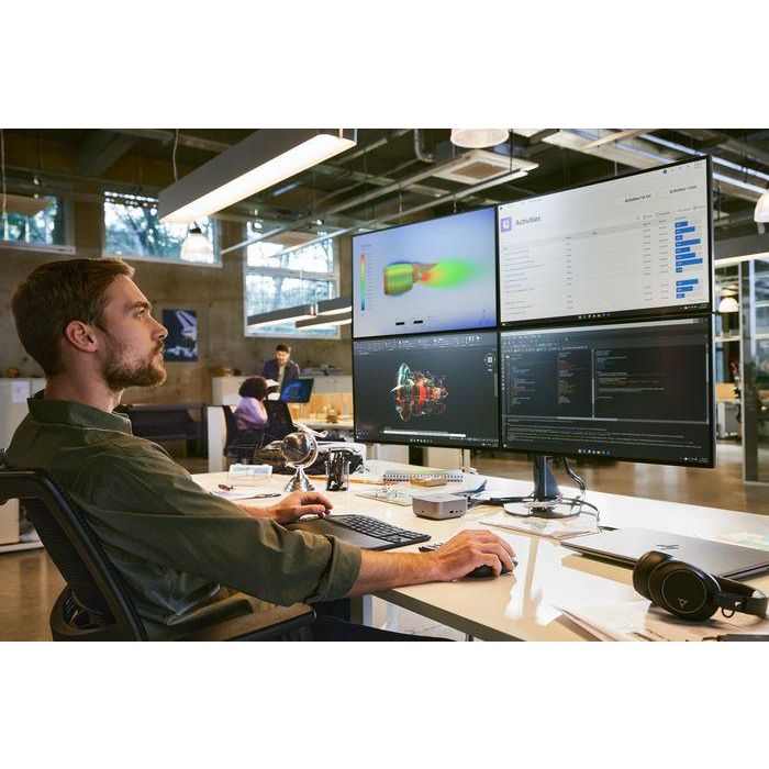 HP 727pm Series 7 Pro Monitor de Videoconferencia Inteligente 27 Pulgadas 4K con IA y Thunderbolt 4 15
