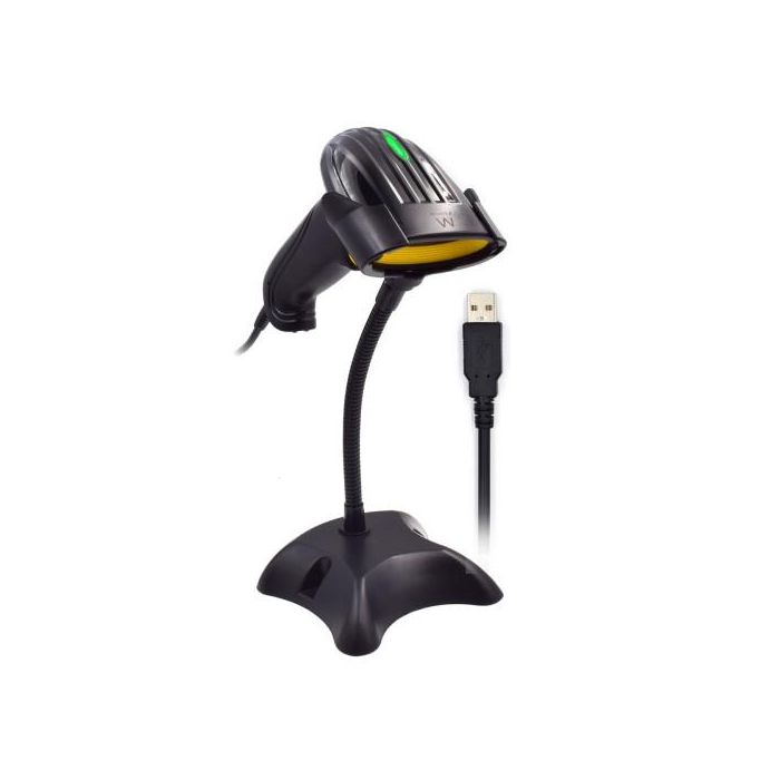 Lector Código de Barras con Soporte Ewent EW3400 LED USB 0 Lector Código de Barras con Soporte Ewent EW3400 LED USB 0