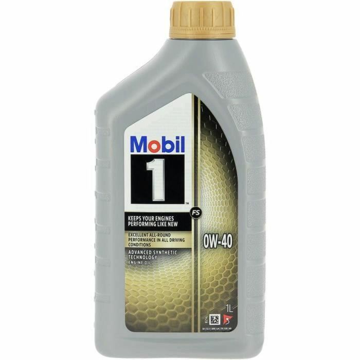 Mobil 0W-40 FS Bidón de aceite de motor 1 L 4 estaciones 0 Mobil 0W-40 FS Bidón de aceite de motor 1 L 4 estaciones 0