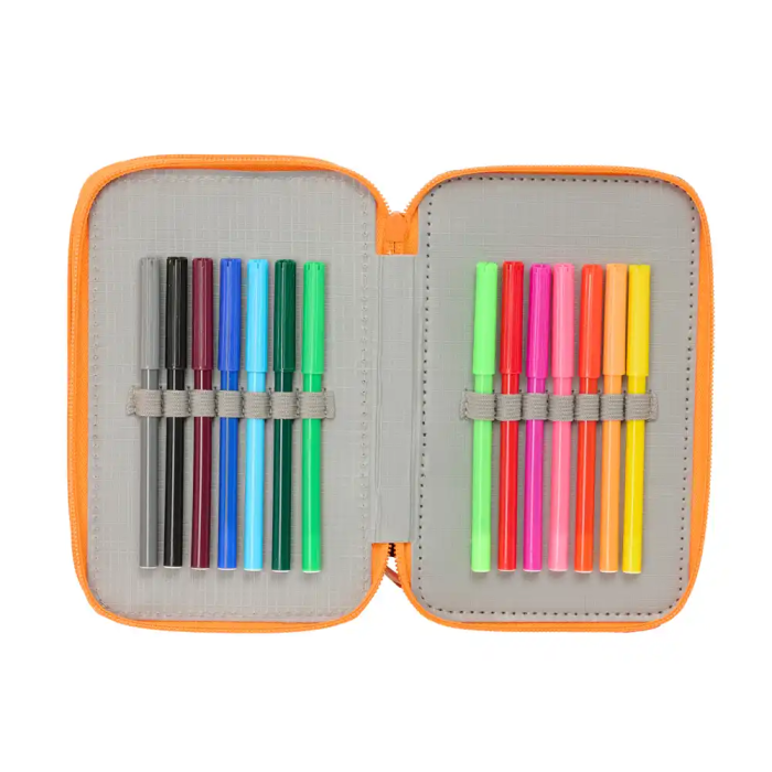 Safta Plumier Triple Jurassic World 37 Piezas 12,5x19,5x5,5cm 5