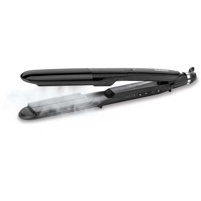 Plancha para el pelo recta a vapor BABYLISS ST492E - Placas de cerámica de 39 mm de ancho - 5 temperaturas 150 ° C-230 ° C-Calentador de cerámica avanzada