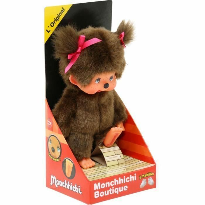 Bandai BAN3701405824037 Monchhichi Mono de Peluche La Chica Original 20 cm 2 Bandai BAN3701405824037 Monchhichi Mono de Peluche La Chica Original 20 cm 2