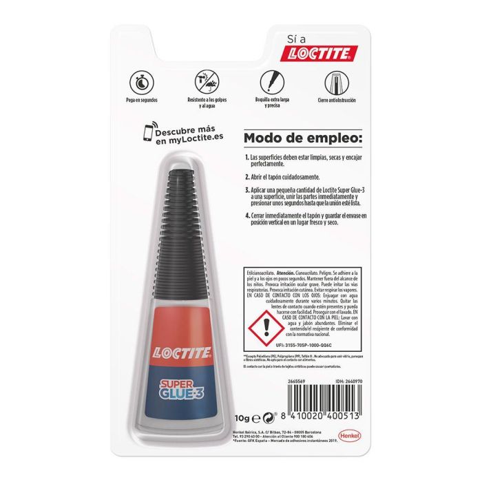 Pegamento Loctite precision max 10 g 1 Pegamento Loctite precision max 10 g 1