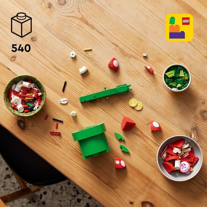 LEGO 71426 Super Mario Planta Piraña: Figura Articulada con Tubo y 2 Piezas, Modelo para Adultos 5 LEGO 71426 Super Mario Planta Piraña: Figura Articulada con Tubo y 2 Piezas, Modelo para Adultos 5