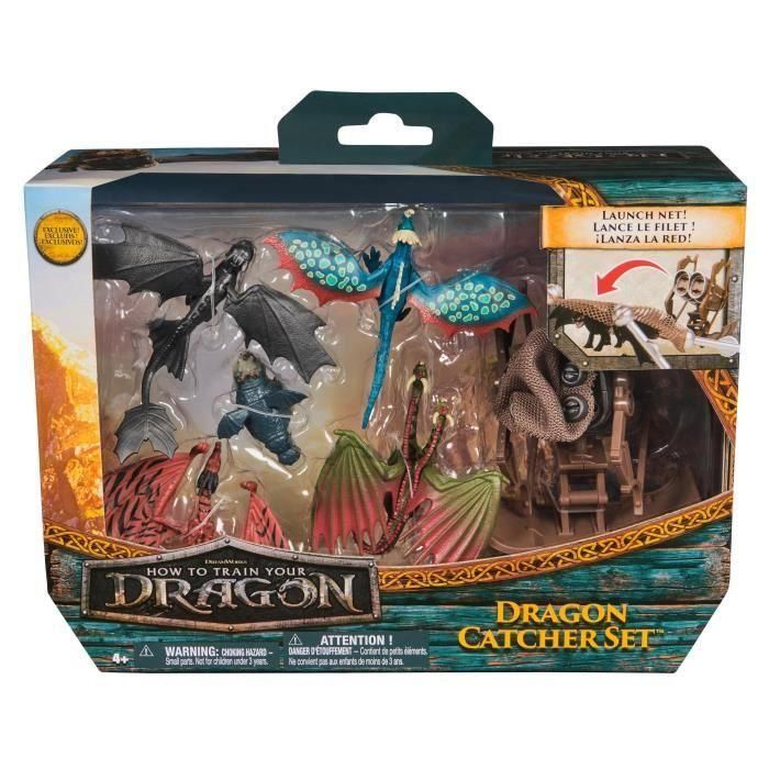 Dreamworks Dragon SPI6072894 - Set de Minifiguras Cazador de Dragones - Juguete Infantil a partir de 4 años