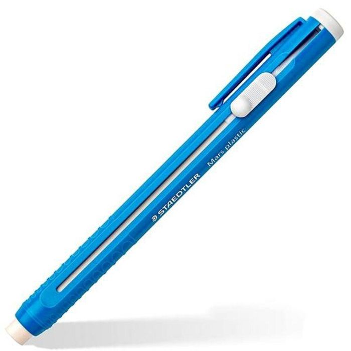 Portagomas Staedtler Mars Plastic Azul (10 Unidades) 1