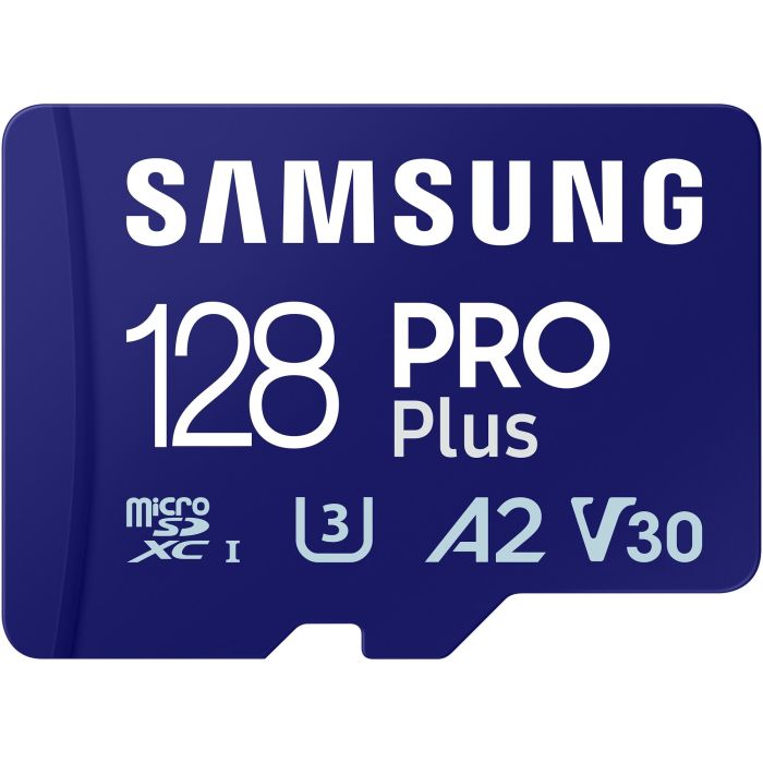 Samsung MB-MD128SA/EU Tarjeta de Memoria microSDXC PRO Plus 2023 128GB, 180MB/s Lectura, 130MB/s Escritura, Clase U3 V30 A2 0 Samsung MB-MD128SA/EU Tarjeta de Memoria microSDXC PRO Plus 2023 128GB, 180MB/s Lectura, 130MB/s Escritura, Clase U3 V30 A2 0
