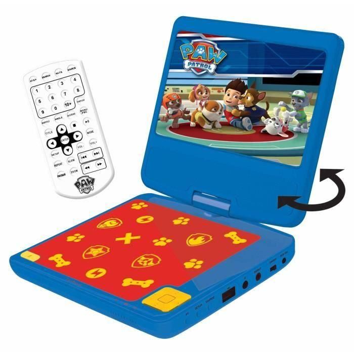 Lexibook Reproductor de DVD portátil Pat Patrouille Pantalla LCD giratoria 7'' USB con Control Parental Compatible MP3/CD para niños 1 Lexibook Reproductor de DVD portátil Pat Patrouille Pantalla LCD giratoria 7'' USB con Control Parental Compatible MP3/CD para niños 1