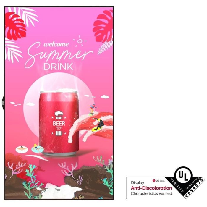 LG Monitor 55" 55XS4P-B Alto Brillo 4000 Nit Full HD IPS 24/7 WebOS 6.0 0 LG Monitor 55" 55XS4P-B Alto Brillo 4000 Nit Full HD IPS 24/7 WebOS 6.0 0