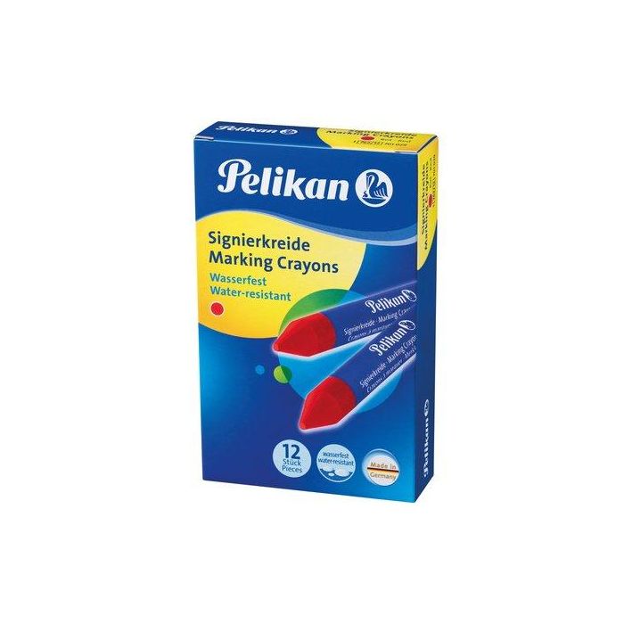 Cera Marcadora Pelikan Dura 762 Rojo (Caja De 12) (701029)