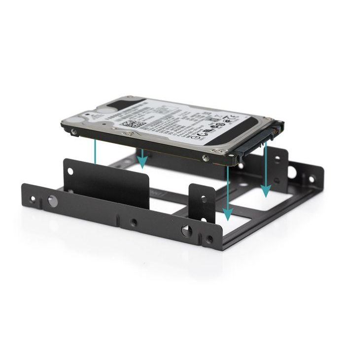 Digitus Mounting KIT: Dual SSD/HDD 2.5 -> 3.5 BAY Incl. Mounting Frame, Metal Black, Screws 1 Digitus Mounting KIT: Dual SSD/HDD 2.5 -> 3.5 BAY Incl. Mounting Frame, Metal Black, Screws 1