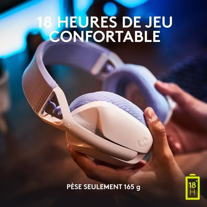 Logitech G435 Auriculares Gaming Inalámbrico LIGHTSPEED Bluetooth Blanco para PC y Consolas 5