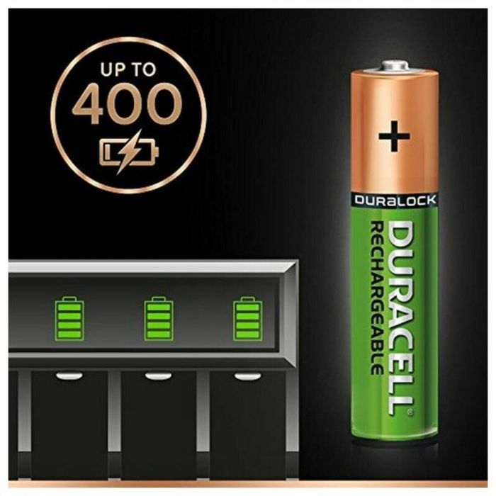 Pilas Recargables DURACELL DURHR03B4-850STCX5 1,2 V AAA (4 Unidades) 1 Pilas Recargables DURACELL DURHR03B4-850STCX5 1,2 V AAA (4 Unidades) 1