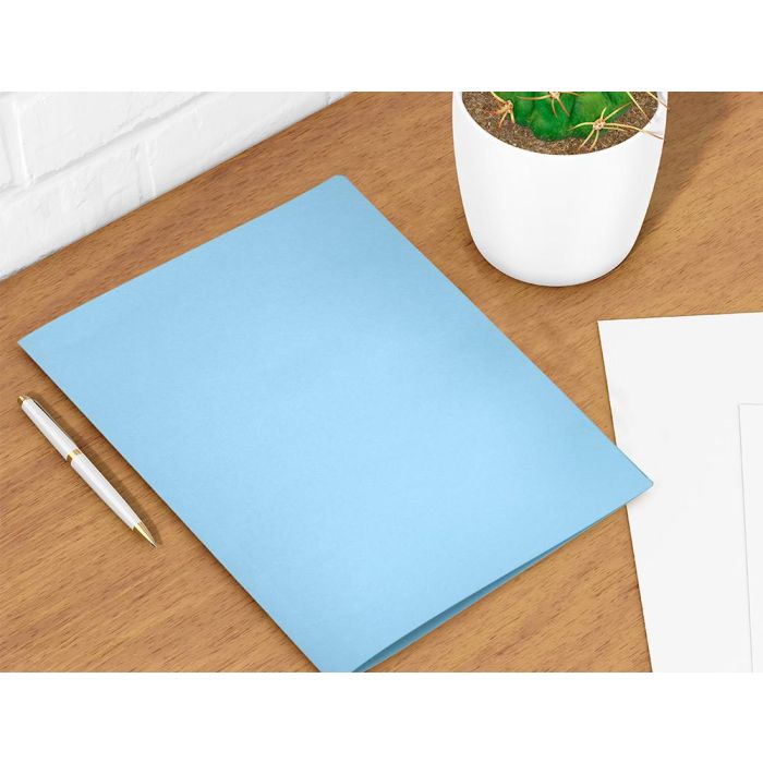 Subcarpeta Liderpapel Folio Celeste Intenso 180 gr-M2 50 unidades 9