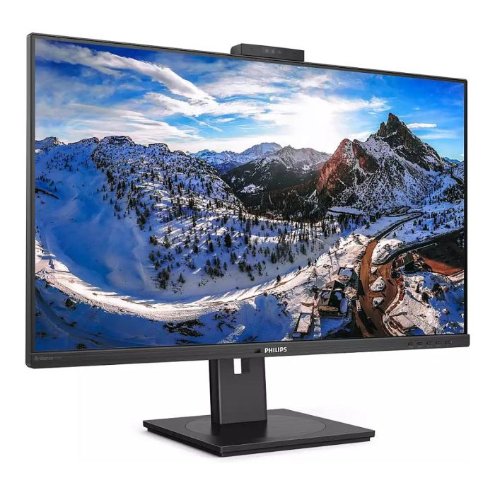 Philips 329P1H/00 Monitor 4K Ultra HD 31.5" IPS (80 cm) con Hub USB-C 90W, Altavoces y Cámara Web, Negro