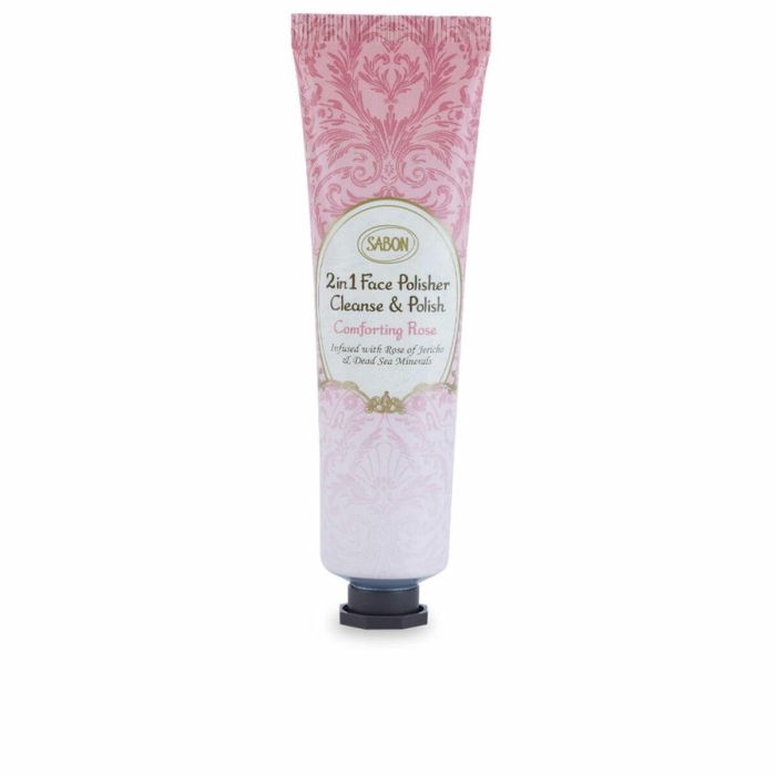SABON Pulidor Facial 2 en 1 Exfoliante Suave con Rosa para Todo Tipo de Piel 60 ml