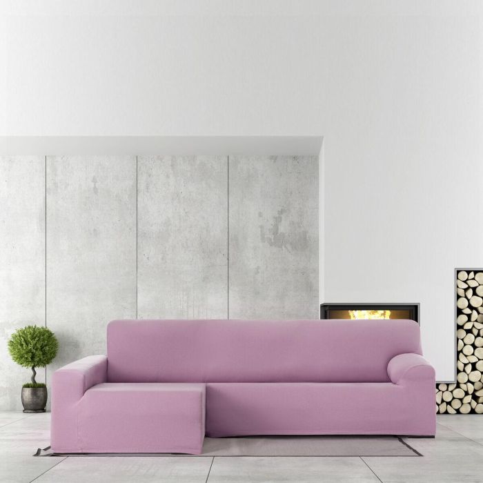 Funda para chaise longue de brazo largo izquierdo Eysa BRONX Rosa 170 x 110 x 310 cm 5