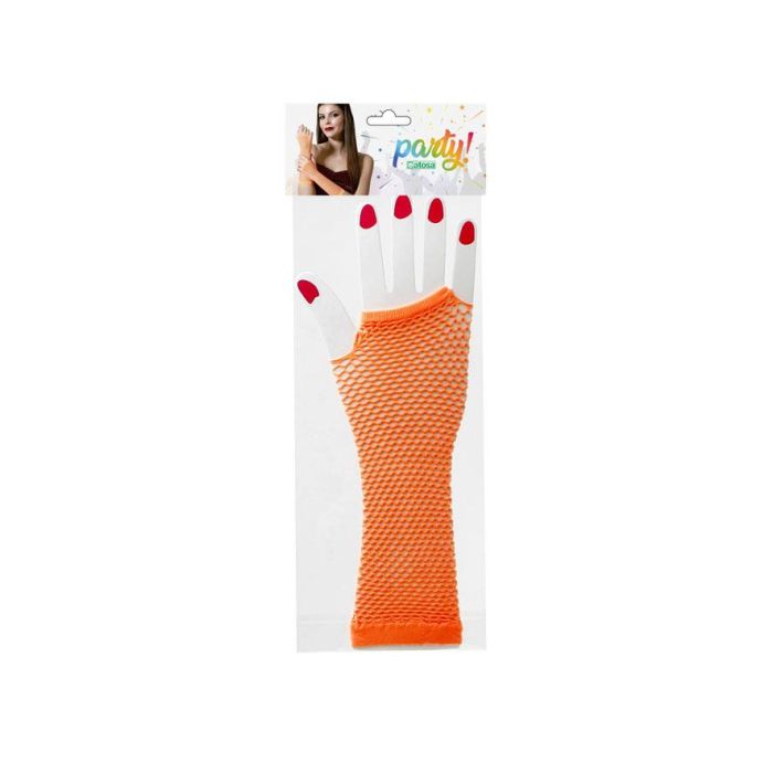 Guantes Rejilla Naranja Mujer Adulto 1 Guantes Rejilla Naranja Mujer Adulto 1