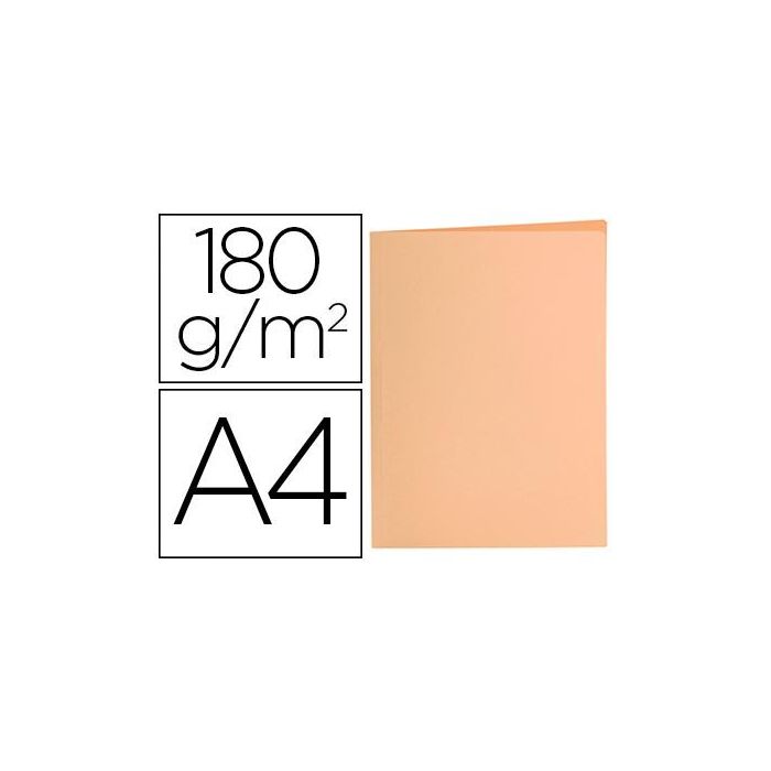 Subcarpeta Liderpapel A4 Naranja Pastel 180 gr-M2 50 unidades