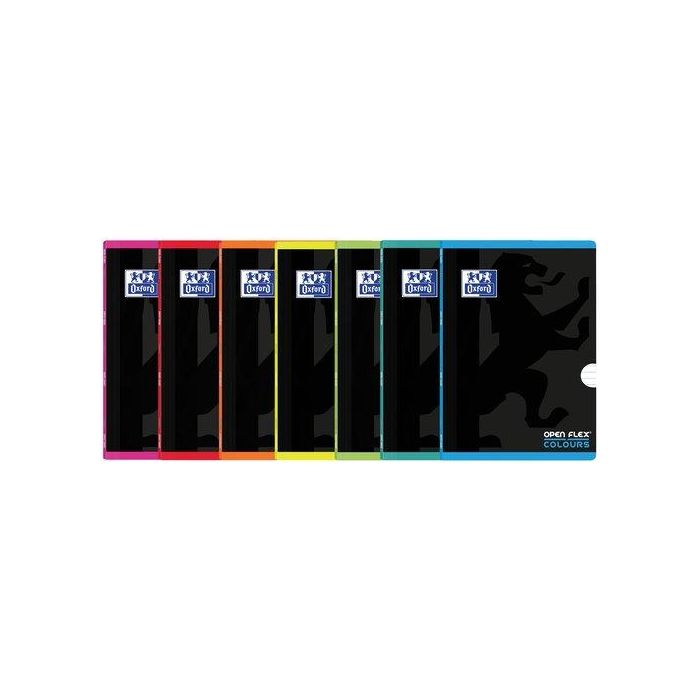 Libreta Grapada Oxford School Openflex Colours A4 48H Con Banda Cuadric.5X5 Azul (Set de 10)