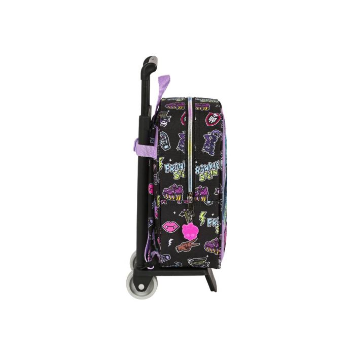 Mochila Escolar con Ruedas Monster High Creep Negro 22 x 27 x 10 cm 2