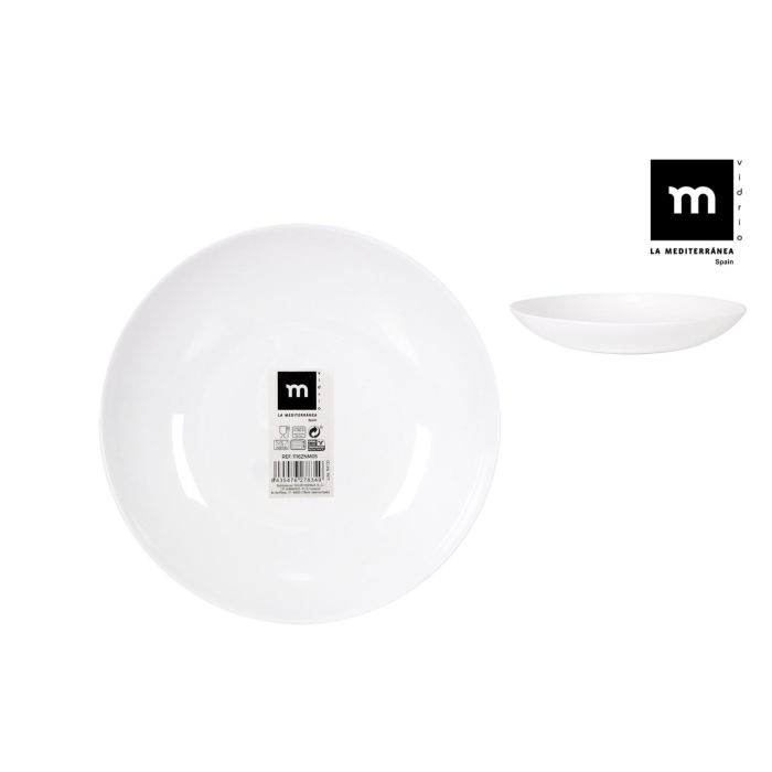 La Mediterranea Plato Hondo Opal Coup Basic 20 cm (36 Unidades) La Mediterranea Plato Hondo Opal Coup Basic 20 cm (36 Unidades)