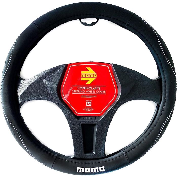 Momo Funda Volante Street Universal Negro Y Gris MOMLSWC018BG 38-39 cm