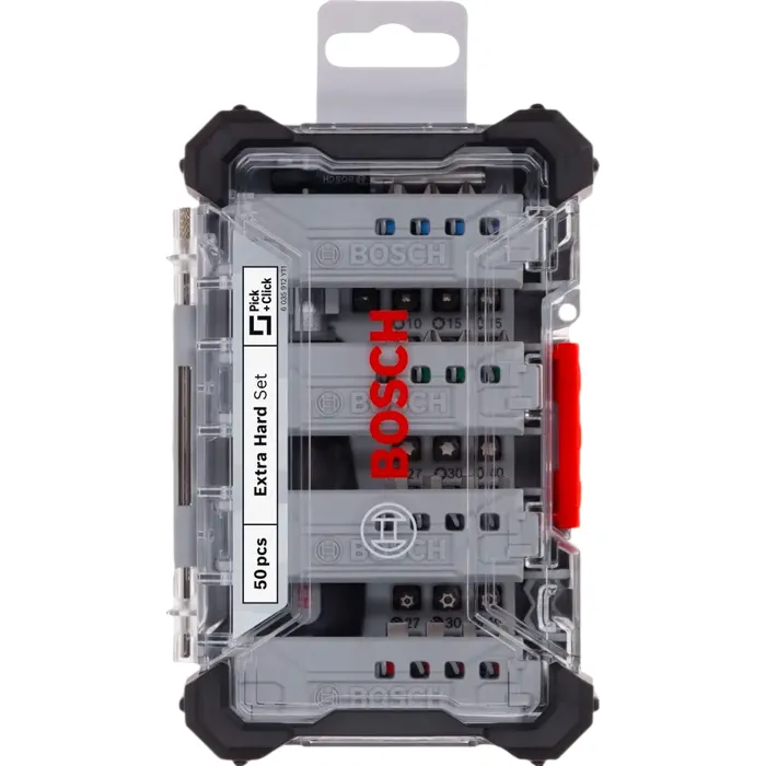 Bosch Professional BOS6949509252166 - Juego de puntas de destornillador extra duras, 6 estuches de 50 piezas (25 mm) para exposición