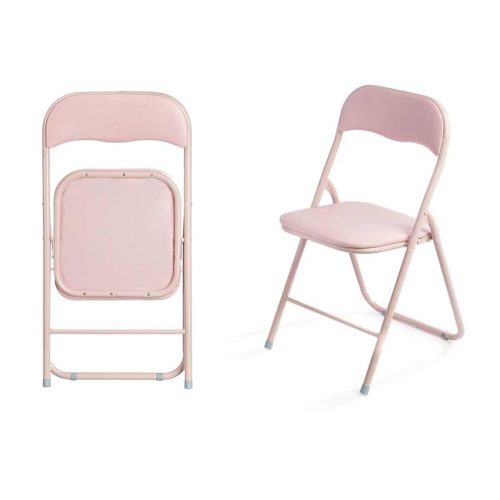 Silla Plegable Pvc Rosa Giftdecor 88X6CM (6 Unidades) Silla Plegable Pvc Rosa Giftdecor 88X6CM (6 Unidades)