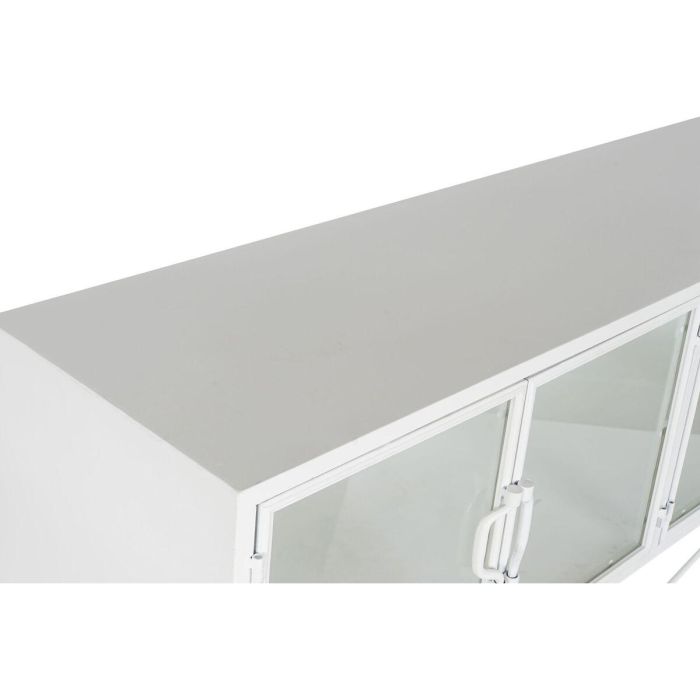 Consola DKD Home Decor Blanco Metal Cristal 120 x 35 x 80 cm 7