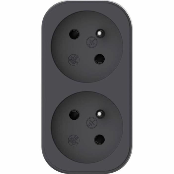 QUARX QUA4004282472360 Biplite Enchufe Doble 2P 16A Negro y Gris Antracita Conforme Norma NF 1 QUARX QUA4004282472360 Biplite Enchufe Doble 2P 16A Negro y Gris Antracita Conforme Norma NF 1