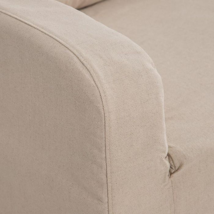 Sofá Chaise Longue Beige Tejido Salón 249 X 160 X 73 cm