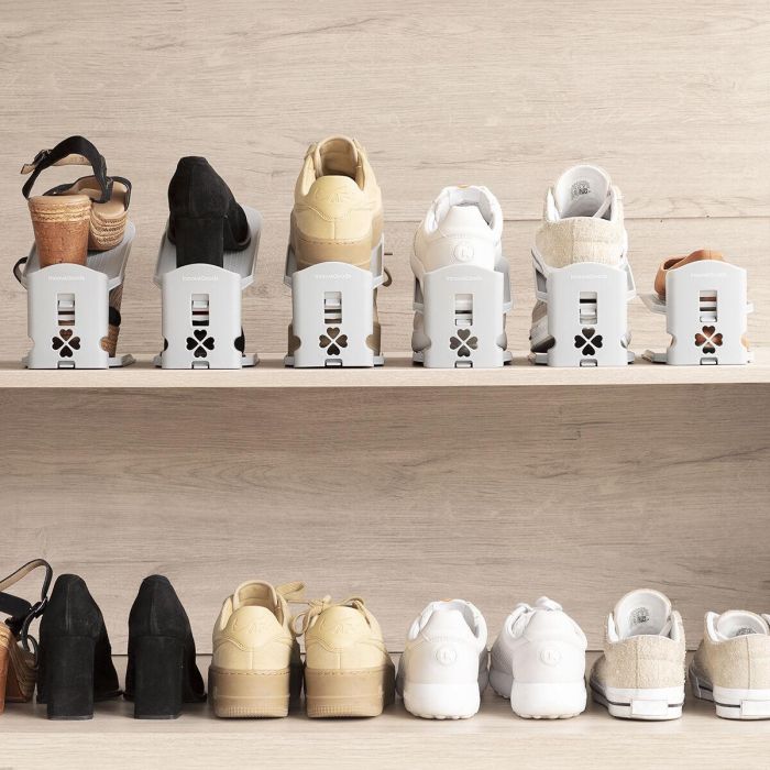 Organizador de Zapatos Regulable Sholzzer InnovaGoods 6 Unidades 10 Organizador de Zapatos Regulable Sholzzer InnovaGoods 6 Unidades 10
