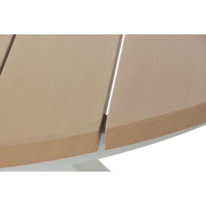 Mesa de Comedor Home ESPRIT Blanco Aluminio 140 x 140 x 75 cm 3 Mesa de Comedor Home ESPRIT Blanco Aluminio 140 x 140 x 75 cm 3