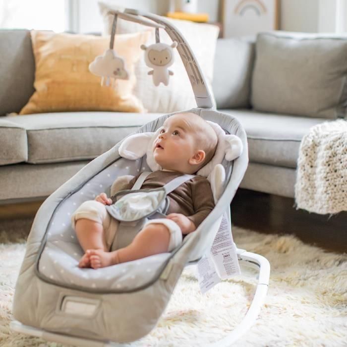 Ingenuity Hamaca Giratoria Automática Cuddle Lamb | Asiento Mecedor con 3 Posiciones, Melodías, Sonidos y Vibraciones para Bebés desde Nacimiento 3 Ingenuity Hamaca Giratoria Automática Cuddle Lamb | Asiento Mecedor con 3 Posiciones, Melodías, Sonidos y Vibraciones para Bebés desde Nacimiento 3