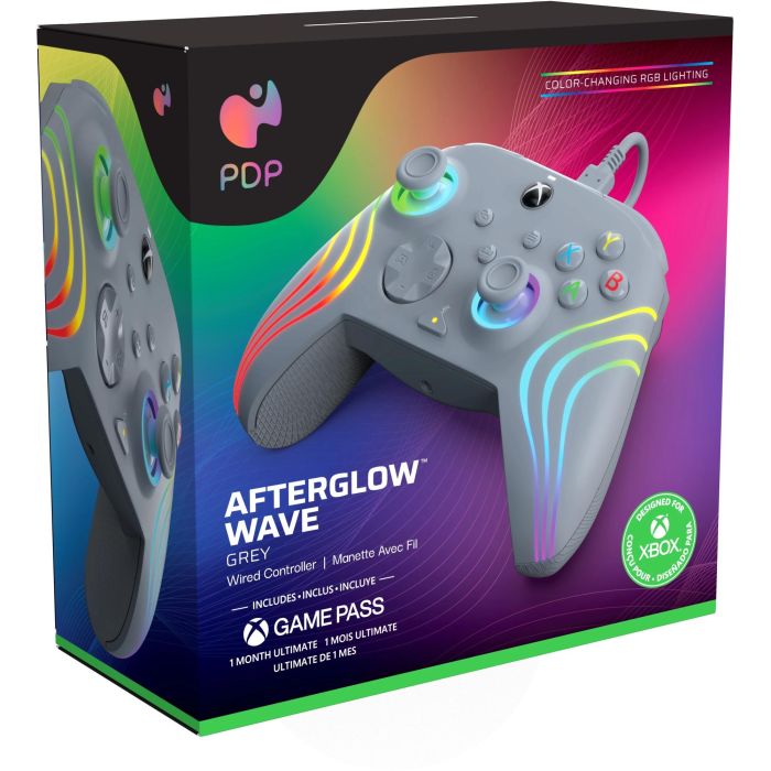 PDP Controller kabelgebunden Afterglow Wave grau XBOX Serie 4 PDP Controller kabelgebunden Afterglow Wave grau XBOX Serie 4