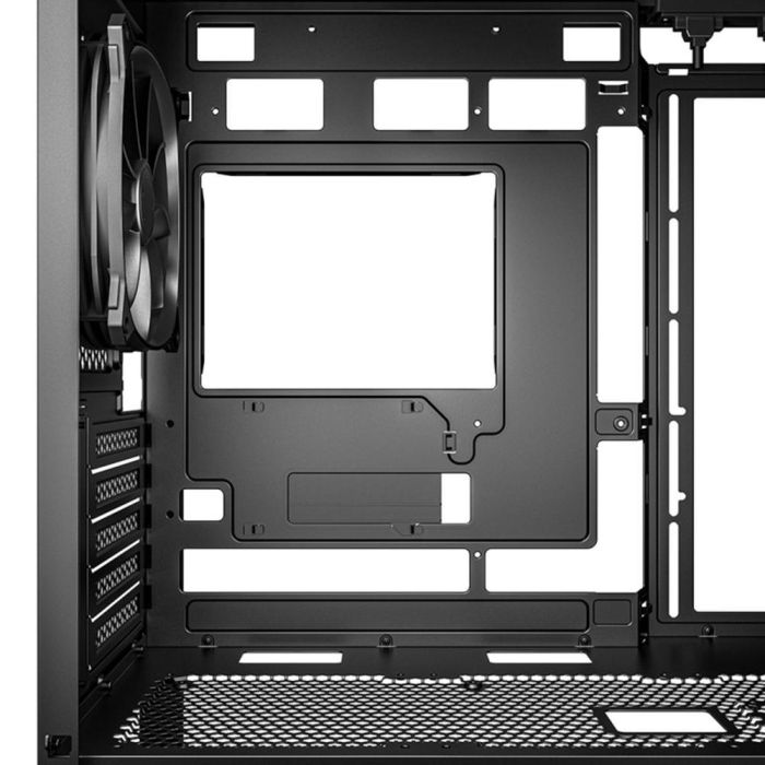 Sharkoon MK3 Micro Torre ATX Gaming Negra con Panel Frontal Permeable, 2 Ventiladores, USB-C y Soporte BTF 6