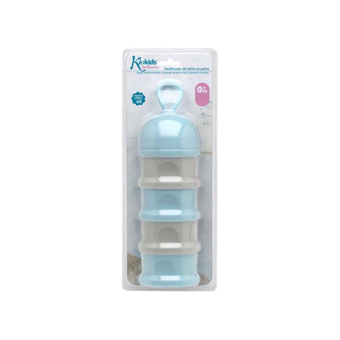 Dosificador Torre De Leche En Polvo Azul Y Gris 340 mL 3 Dosificador Torre De Leche En Polvo Azul Y Gris 340 mL 3
