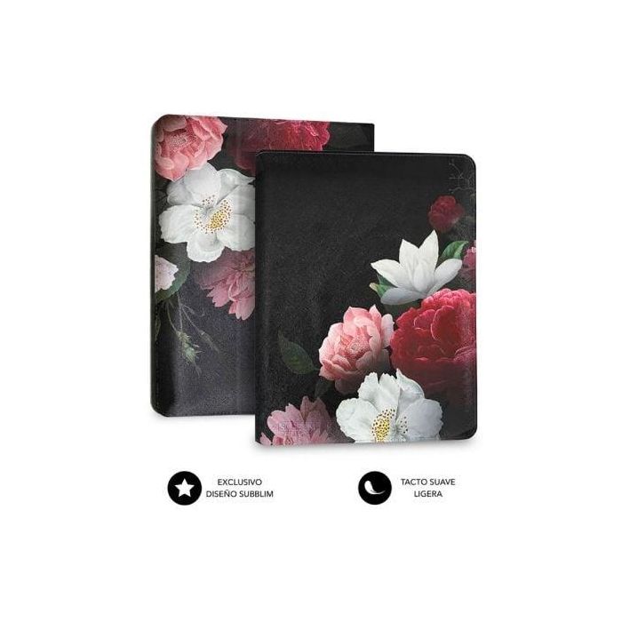 Subblim SUBCUT-4TC011 Funda Universal Folio para Tablet 11" Negra con Diseño Rosas y Soporte 3 Ángulos de Visión 3 Subblim SUBCUT-4TC011 Funda Universal Folio para Tablet 11" Negra con Diseño Rosas y Soporte 3 Ángulos de Visión 3